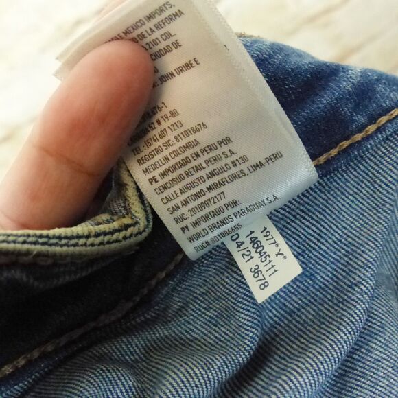 American Eagle AE Next Level Super High-Waisted Flare Jean Women 6 Short Utility - Picture 14 of 16